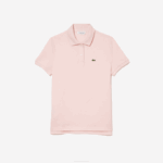 Women Lacoste V0ZN2495 Light Pink ADY Regular Fit Soft Cotton Petit Pique Polo - Image 5