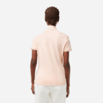 Women Lacoste V0ZN2508 Light Pink ADY Slim Fit Stretch Cotton Pique Polo - Image 3