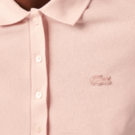Women Lacoste V0ZN2508 Light Pink ADY Slim Fit Stretch Cotton Pique Polo - Image 6