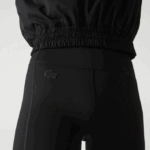 Women Lacoste V0ZN2531 Black 8VM SPORT Color-Block Knit Effect Leggings - Image 4