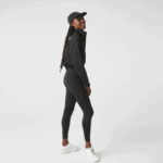 Women Lacoste V0ZN2531 Black 8VM SPORT Color-Block Knit Effect Leggings - Image 6