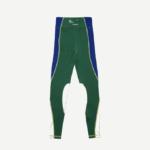 Women Lacoste V0ZN2534 Green Blue Flashy Yellow BZQ SPORT Color-Block Knit Effect Leggings - Image 2