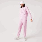 Women Lacoste V0ZN2538 Pink Z4H Blended Cotton Joggers