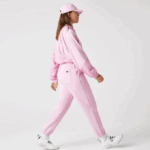 Women Lacoste V0ZN2538 Pink Z4H Blended Cotton Joggers - Image 6