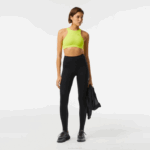 Women Lacoste V0ZN2539 Black 031 Stirrup Leggings