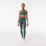 Women Lacoste V0ZN2540 Green 5HX Stirrup Leggings