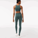 Women Lacoste V0ZN2540 Green 5HX Stirrup Leggings - Image 3