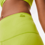 Women Lacoste V0ZN2541 Yellow 90V Stirrup Leggings - Image 2