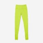 Women Lacoste V0ZN2541 Yellow 90V Stirrup Leggings - Image 4