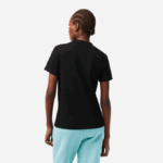 Women Lacoste V0ZN2542 Black 031 SPORT Organic Cotton Jersey T-Shirt - Image 3