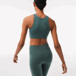 Women Lacoste V0ZN2549 Green 5HX Seamless SPORTs Bra - Image 3