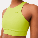 Women Lacoste V0ZN2550 Yellow 90V Seamless SPORTs Bra - Image 2