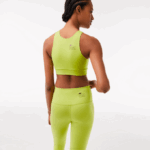 Women Lacoste V0ZN2550 Yellow 90V Seamless SPORTs Bra - Image 3