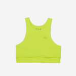 Women Lacoste V0ZN2550 Yellow 90V Seamless SPORTs Bra - Image 4