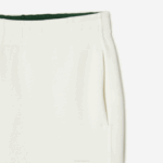 Women Lacoste V0ZN2551 White 70V Blended Cotton Joggers - Image 5