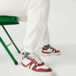 Women Lacoste V0ZN2551 White 70V Blended Cotton Joggers - Image 7