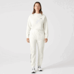 Women Lacoste V0ZN2554 White 70V Nautical Print Trackpants - Image 11