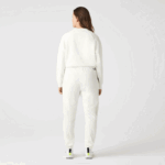 Women Lacoste V0ZN2554 White 70V Nautical Print Trackpants - Image 3