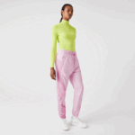 Women Lacoste V0ZN2555 Pink Z4H Nautical Print Trackpants
