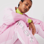 Women Lacoste V0ZN2555 Pink Z4H Nautical Print Trackpants - Image 6