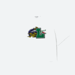 Women Lacoste V0ZN2567 White 001 Oversized Organic Cotton T-Shirt - Image 4