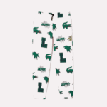 Women Lacoste V0ZN2569 Light Pink T03 Comic Print Trackpants - Image 5