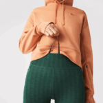 Women Lacoste V0ZN2573 Green D1R SPORT All-Over Print High-Waist Leggings - Image 7