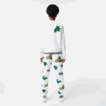 Women Lacoste V0ZN2578 White 001 Oversized Print And Branded Sweatshirt - Image 3