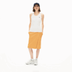 Women Lacoste V0ZN2587 White 001 Sleeveless Scoopneck Top - Image 5