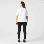 Women Lacoste V0ZN2590 White 001 Crew Neck Premium Cotton T-Shirt - Image 8