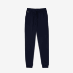 Women Lacoste V0ZN2593 Navy Blue 166 Lightweight Fleece Jogging Pants - Image 4