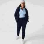 Women Lacoste V0ZN2593 Navy Blue 166 Lightweight Fleece Jogging Pants - Image 5