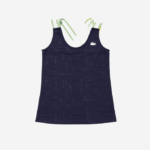 Women Lacoste V0ZN2594 Navy Blue White 2HC SPORT Close-Fitting Tank Top