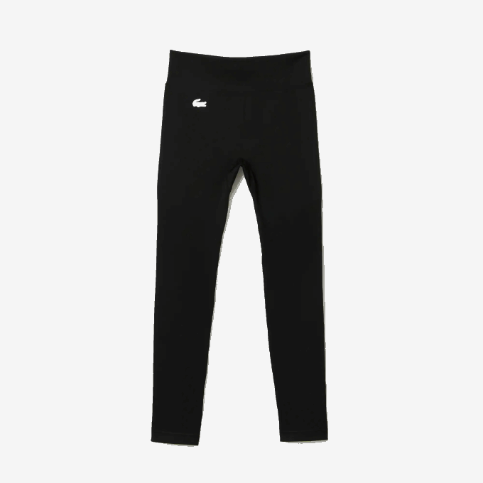 Women Lacoste V0ZN2597 Black C31 SPORT High-Waisted Second-Skin Leggings - Image 5