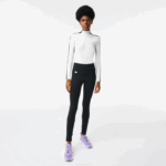 Women Lacoste V0ZN2597 Black C31 SPORT High-Waisted Second-Skin Leggings - Image 8
