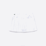Women Lacoste V0ZN2612 White Z92 SPORT Tennis Technical Mesh Pleated Skirt - Image 5