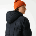 Women Lacoste V0ZN2613 Black 031 Water-Repellent Reversible Long Jacket - Image 7