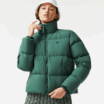 Women Lacoste V0ZN2615 Green 5HX Collapsible Padded Jacket