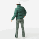 Women Lacoste V0ZN2615 Green 5HX Collapsible Padded Jacket - Image 5