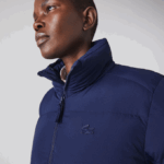 Women Lacoste V0ZN2616 Navy Blue 166 Collapsible Padded Jacket - Image 2