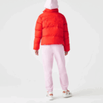 Women Lacoste V0ZN2617 Red F8M Collapsible Padded Jacket - Image 4