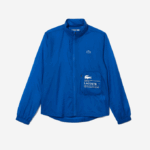 Women Lacoste V0ZN2618 Blue K1Q SPORT Packable Water-Repellent Jacket - Image 5