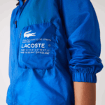 Women Lacoste V0ZN2618 Blue K1Q SPORT Packable Water-Repellent Jacket - Image 7