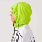 Women Lacoste V0ZN2621 White Yellow UG5 Nylon Windbreaker - Image 10