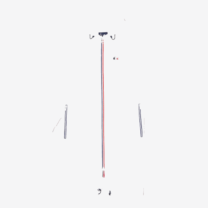 Women Lacoste V0ZN2622 White Navy Blue Red A10 SPORT French Sporting Spirit Edition Foldable Raincoat - Image 5