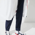 Women Lacoste V0ZN2622 White Navy Blue Red A10 SPORT French Sporting Spirit Edition Foldable Raincoat - Image 8