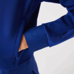 Women Lacoste V0ZN2625 Blue BDM Two-Ply Stretch Teddy Jacket - Image 6