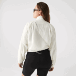 Women Lacoste V0ZN2626 White 70V Mesh Lined Nylon Jacket - Image 11