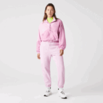 Women Lacoste V0ZN2627 Pink Z4H Mesh Lined Nylon Jacket - Image 11