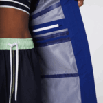 Women Lacoste V0ZN2628 Blue BDM Long Hooded Water-Resistant Parka - Image 6